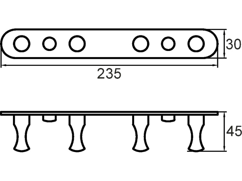 Купить Крючок Milardo 002SM40M41