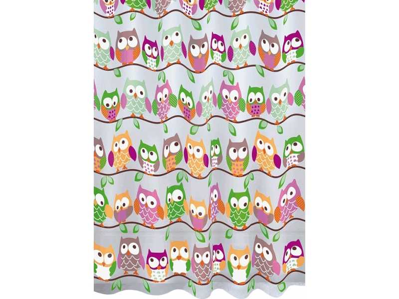 Купить Штора для ванной Milardo Cheeky Owls 530V180M11