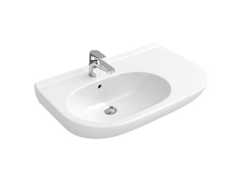 Купить Раковина Villeroy&Boch O.novo, 80 х 49 см, подвесная, альпийский белый, 51608001