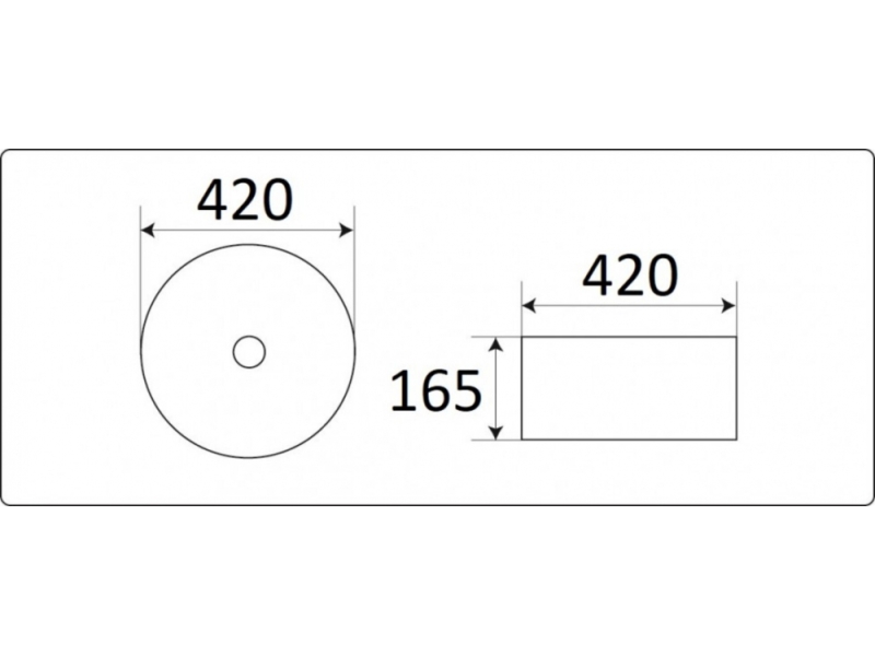 Купить Раковина CeramaLux NC, 42 х 42 см, накладная, белая, золото, C1057