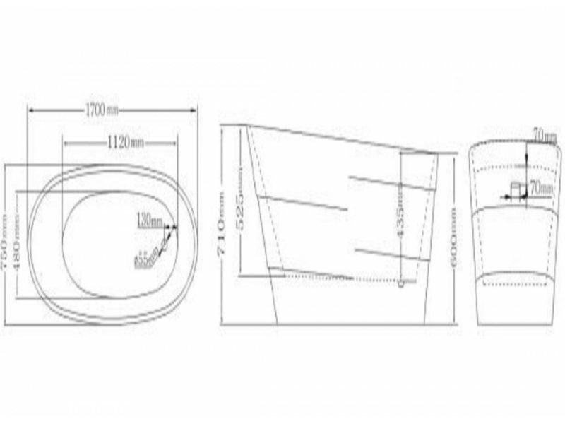 Купить Акриловая ванна Lagard Auguste Brown Wood lgd-agst-bw