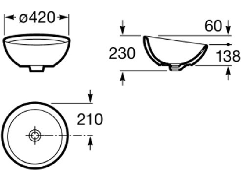 Купить 327876000 Bol раковина-чаша D420х230