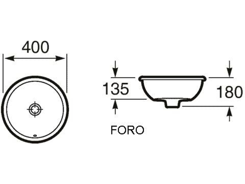 Купить Раковина Roca Foro 40 327872000