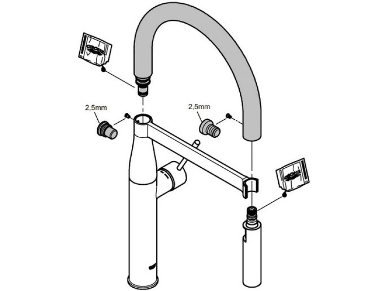 Купить Смеситель для кухни с проф лейкой Grohe Essence 30294000