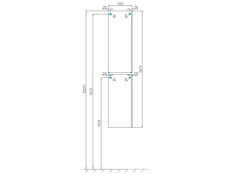 Купить Шкаф - колонна Aquaton Скай PRO белый глянец правый 1A238603SY01R