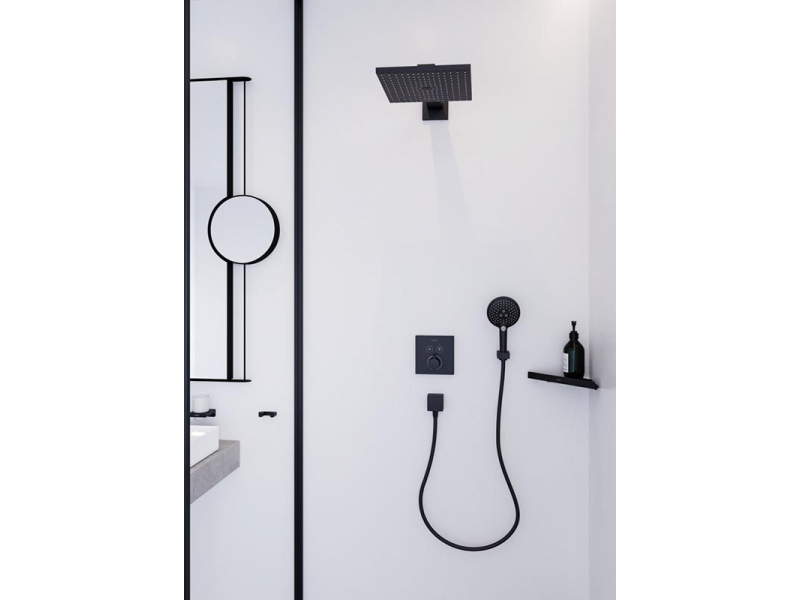 Купить Верхний душ Hansgrohe Raindance 26238670, 300x300 мм, 1 режим струи, с держателем, черный матовый