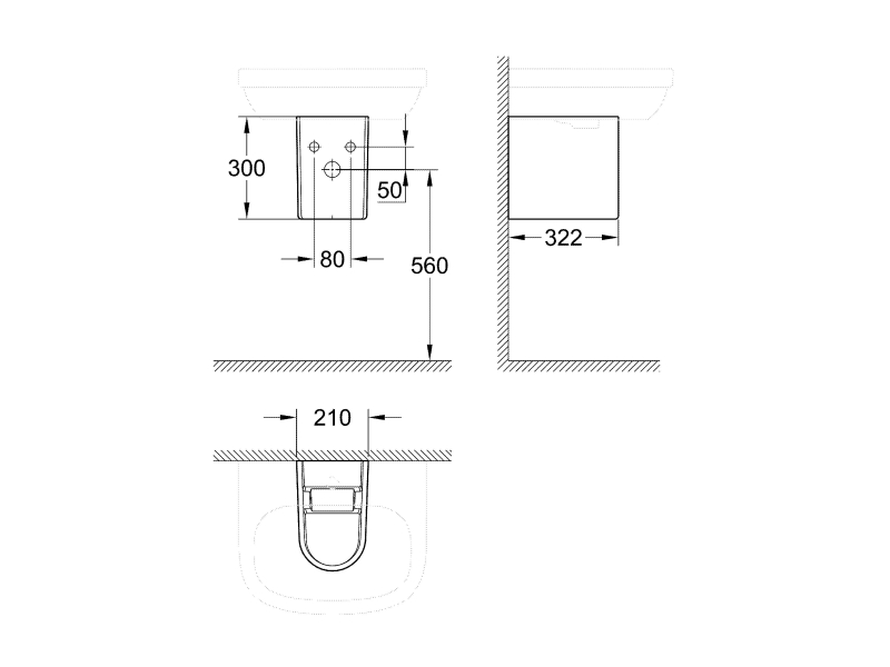 Купить Полупьедестал Grohe Euro Ceramic 39201000