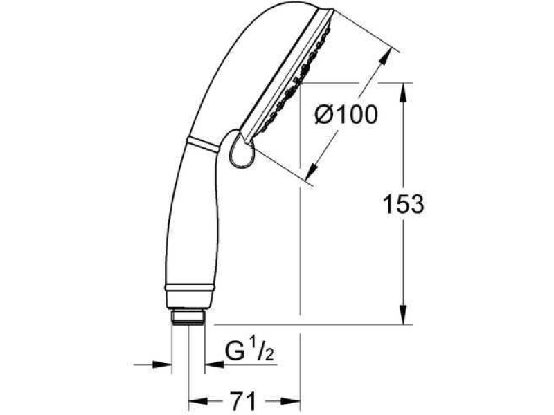 Купить Душевая лейка Grohe New Tempesta Rustic 27608001