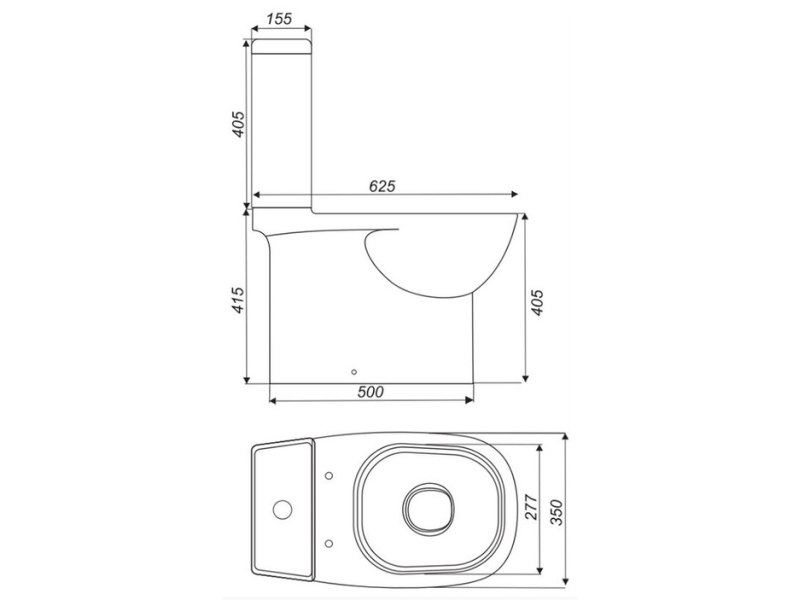 Купить QUADRO SLIM Унитаз-компакт Белый S1 (WC.CC/Quadro/2-SlimDM/WHT.G/S1)