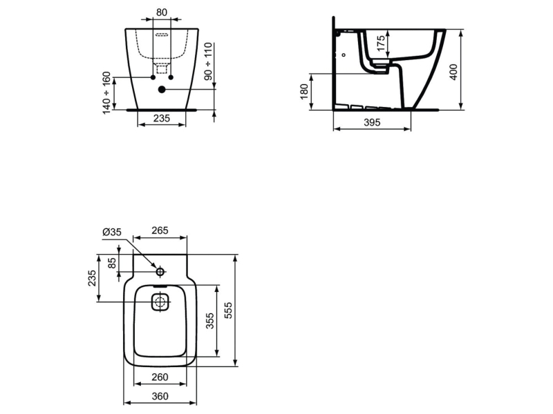 Купить Напольное биде Ideal Standard Strada II T456701