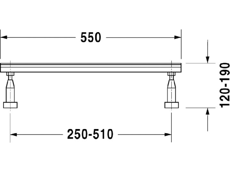 Купить Ножки для ванны Duravit Vero (2 шт) 790100000000000