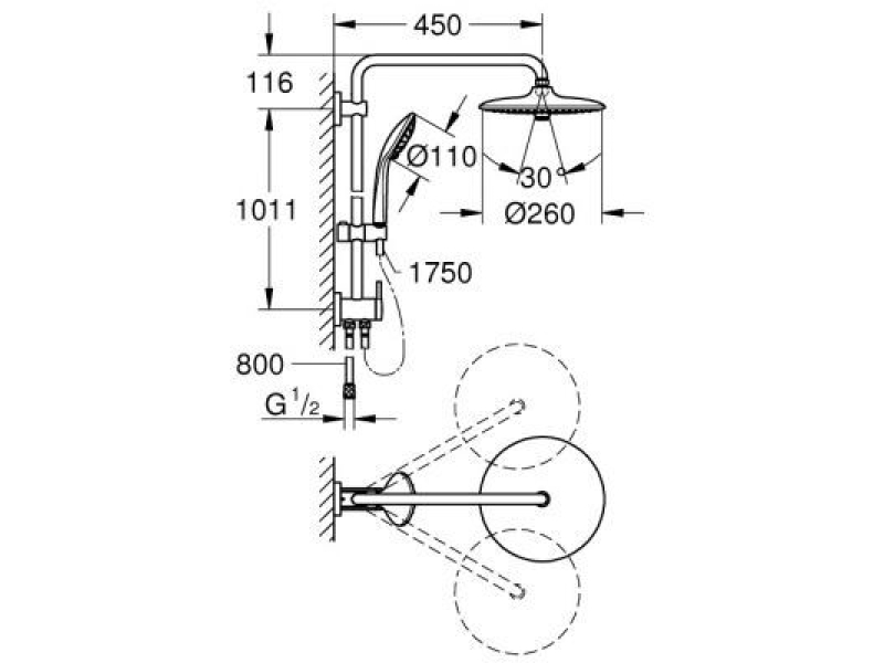 Купить Душевая система Grohe Euphoria 27421002