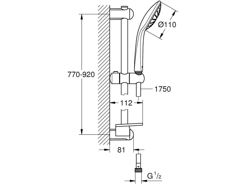 Купить Душевой гарнитур Grohe Euphoria 27267001