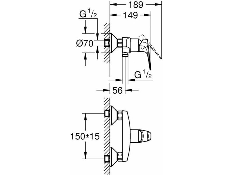 Купить Смеситель для душа Grohe BauFlow 23632000