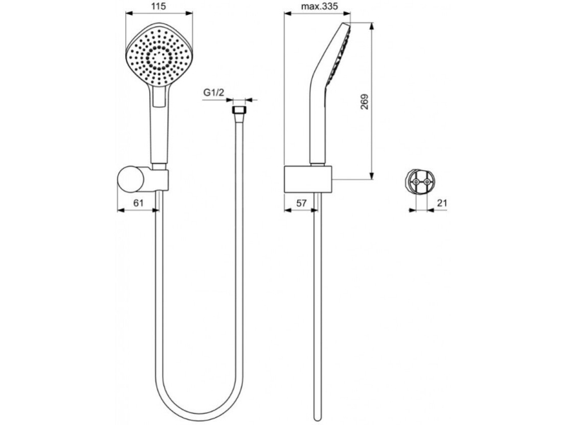 Купить Душевой комплект Ideal Standard Esla BD002XC