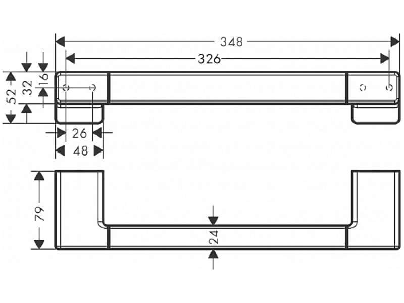 Купить Поручень AddStoris Hansgrohe 41744990, полированное золото