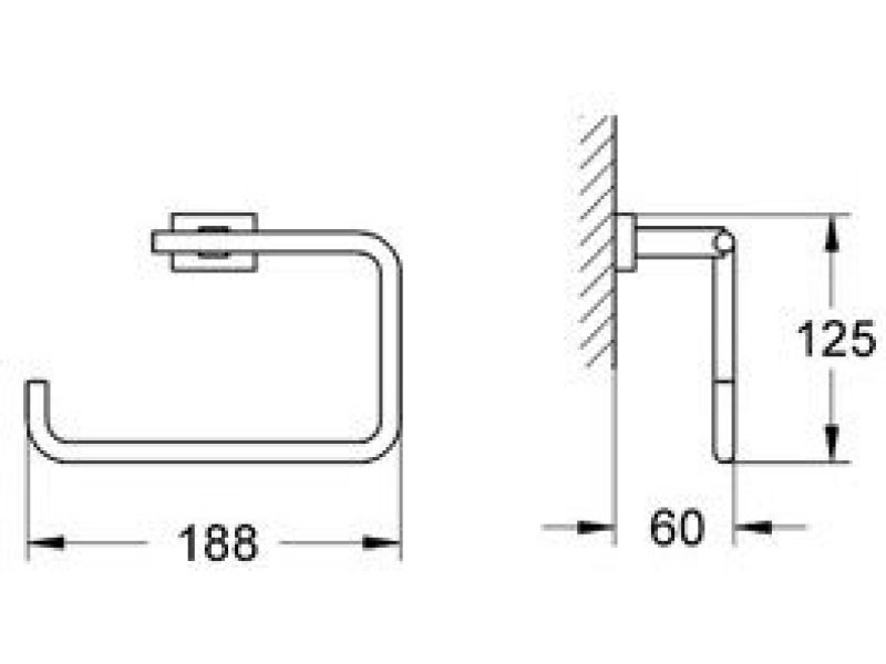 Купить Полотенцедержатель Grohe Essentials Cube 40510001