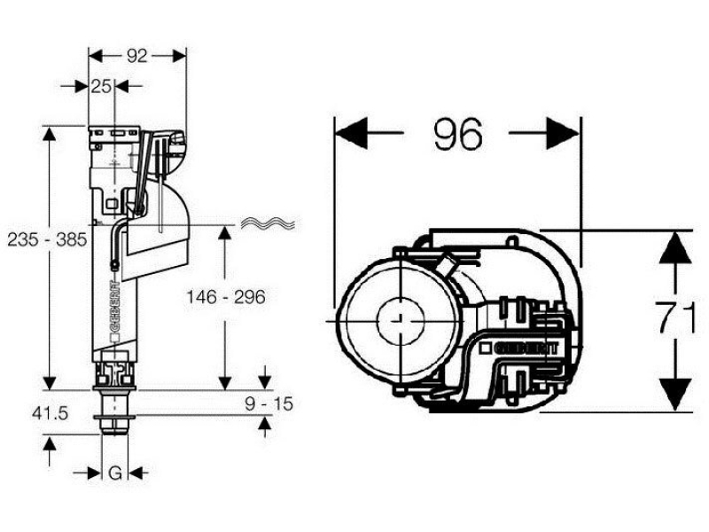 Купить Впускной клапан Geberit ImpulsBasic360 3/8