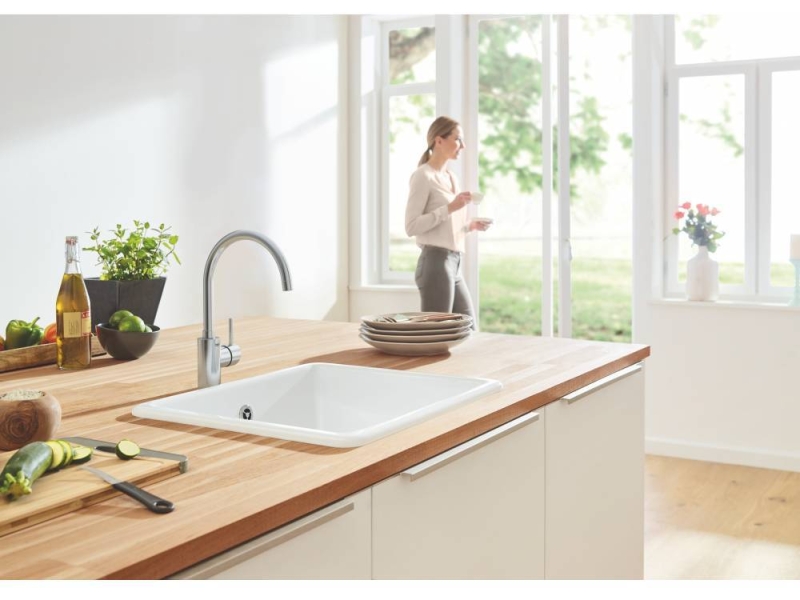 Купить Смеситель для кухни с высоким изливом Grohe Concetto New 32661DC3 суперсталь