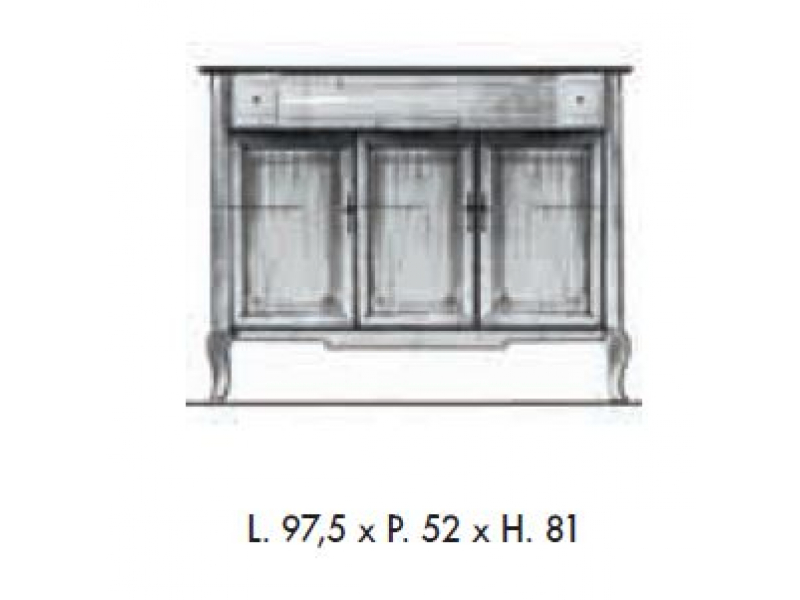 Купить Комплект мебели Labor Legno VICTORIA Composizione H 106, орех/бронза, 105 см