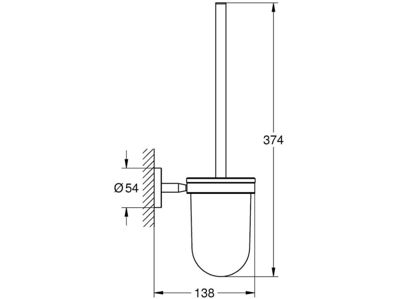 Купить Туалетный ёршик Grohe Bau Cosmopolitan 40463001 хром