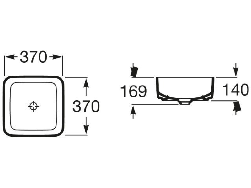 Купить Раковина Roca Inspira Square 37x37 327532000