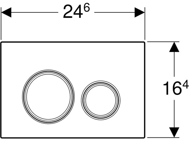 Купить Смывная клавиша GEBERIT Sigma 20 115.882.01.1 белая