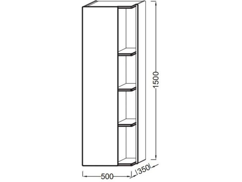 Купить Подвесная колонна Jacob Delafon Terrace 150x50 EB1179G-G1C