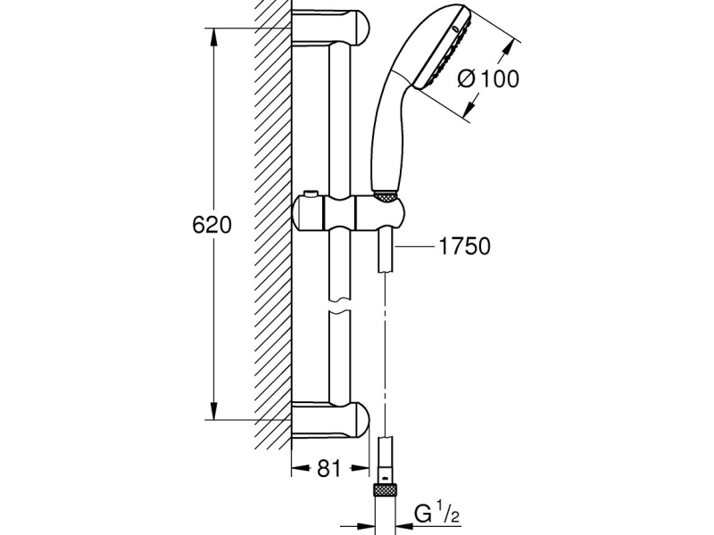 Купить Душевой гарнитур Grohe Tempesta New 27924001