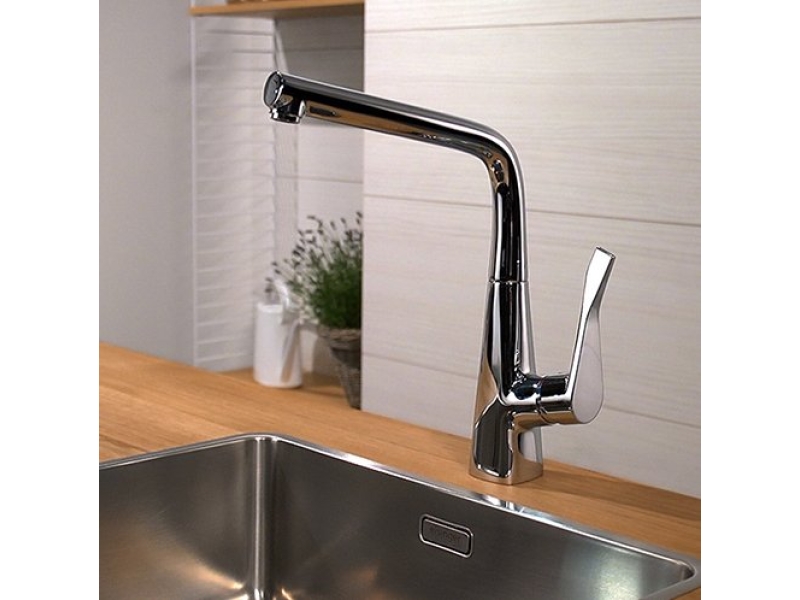 Купить Смеситель для кухни Hansgrohe Metris сталь 14822800