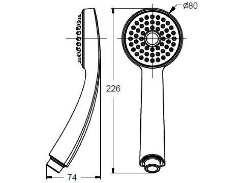 Купить Душевая лейка 1-функциональная Vidima Seva Jet M1 BA183AA