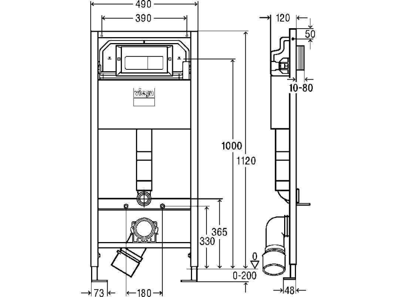 Купить Инсталляция Viega Prevista Dry 792824