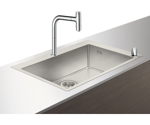 Кухонная мойка с встроенным смесителем Hansgrohe C71-F660-08 76x50 43202000