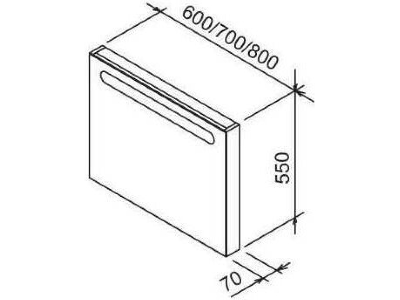 Купить Зеркало Ravak Chrome 60 X000000968 каппучино