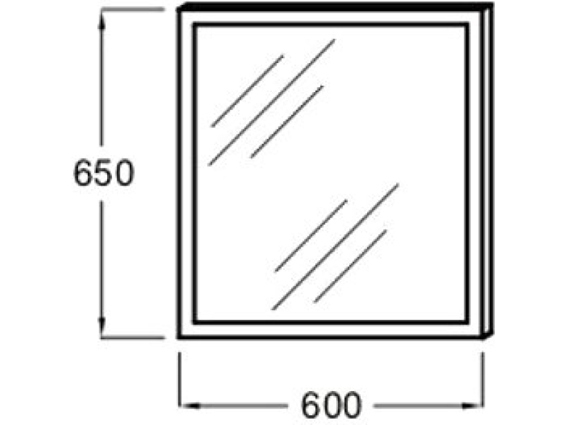 Купить Зеркало с подсветкой Jacob Delafon Parallel 60см EB1440-NF