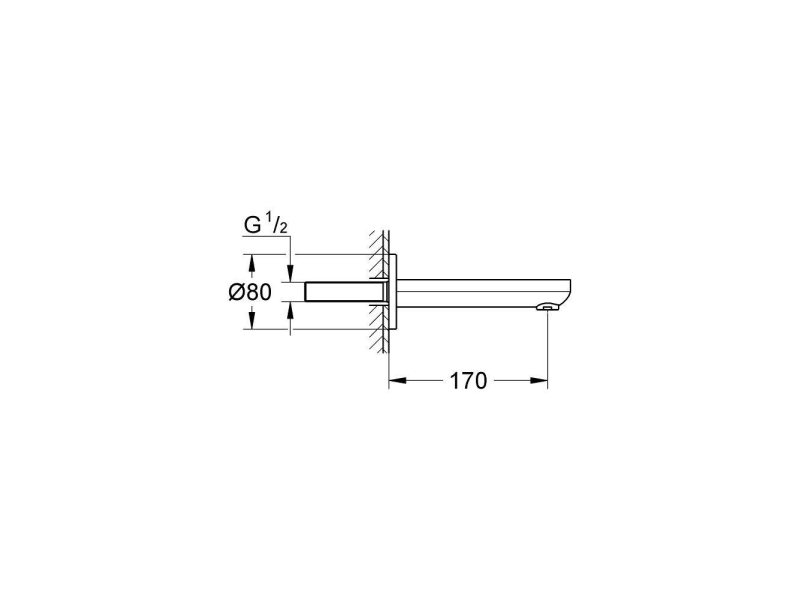 Купить Излив для ванны Grohe Eurosmart Cosmopolitan 13261000 хром