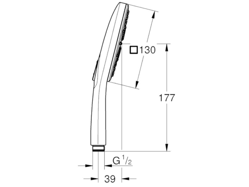 Купить Душевая лейка Grohe Rainshower SmartActive 26582000 хром