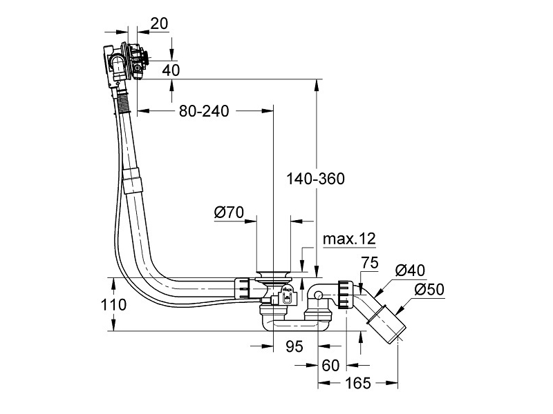 Купить Слив-перелив Grohe Talentofill 28990000