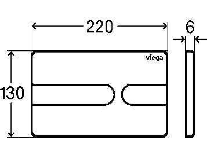 Купить Кнопка смыва Viega Prevista 773175 черная