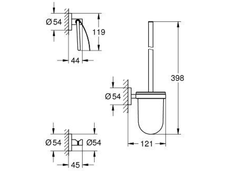 Купить Набор аксессуаров Grohe Essentials Basic 40407001