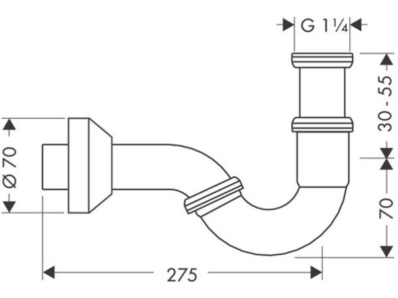 Купить Сифон для биде Hansgrohe 55237000