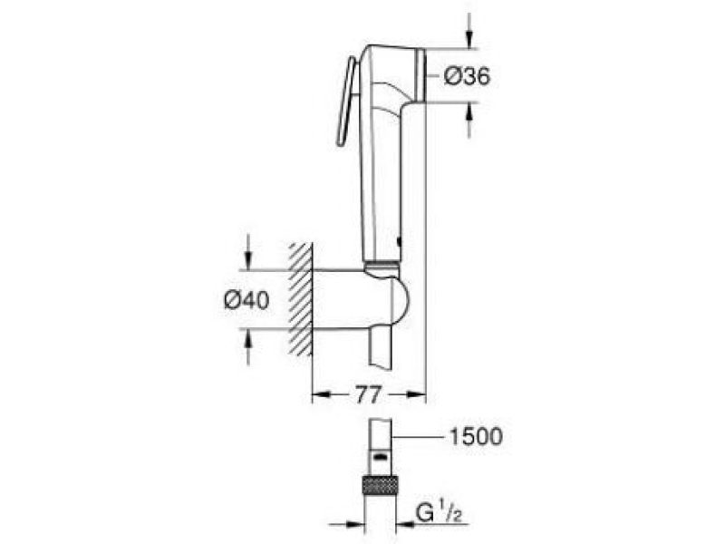 Купить Гигиенический душ Grohe Tempesta-F 26353000