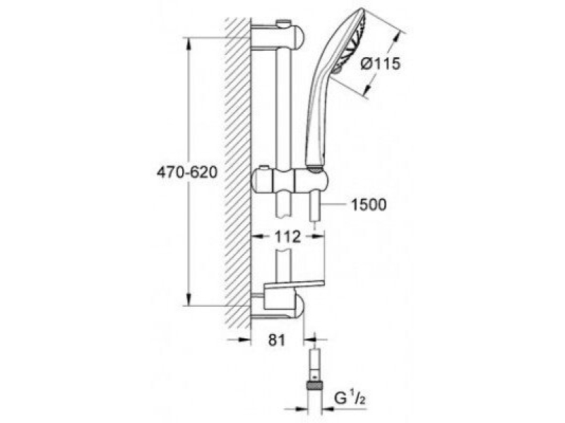 Купить Душевой гарнитур Grohe Euphoria 27243001