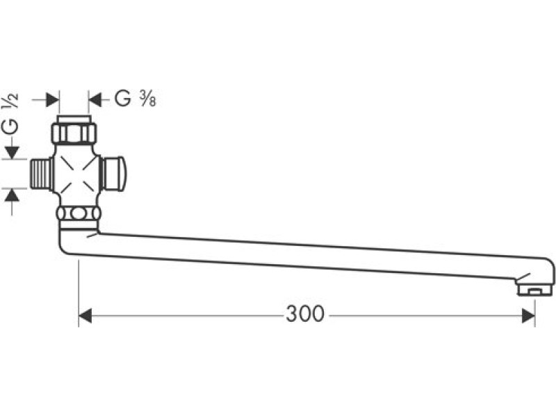 Купить Излив для смесителя Hansgrohe 300мм 14495000