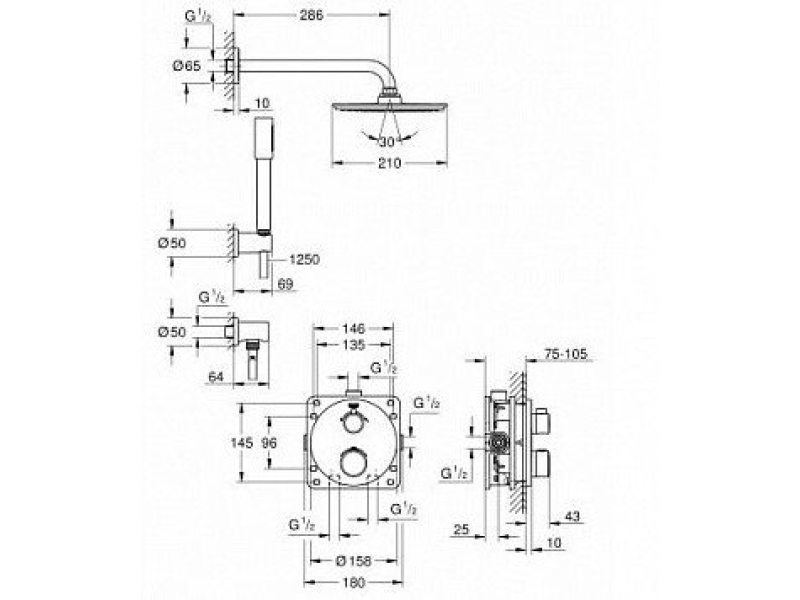 Купить Душевая система Grohe Grohtherm 34735000