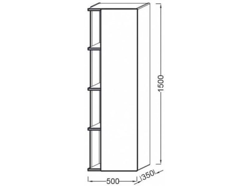 Купить Подвесная колонна Jacob Delafon Terrace 150x50 EB1179D-G1C