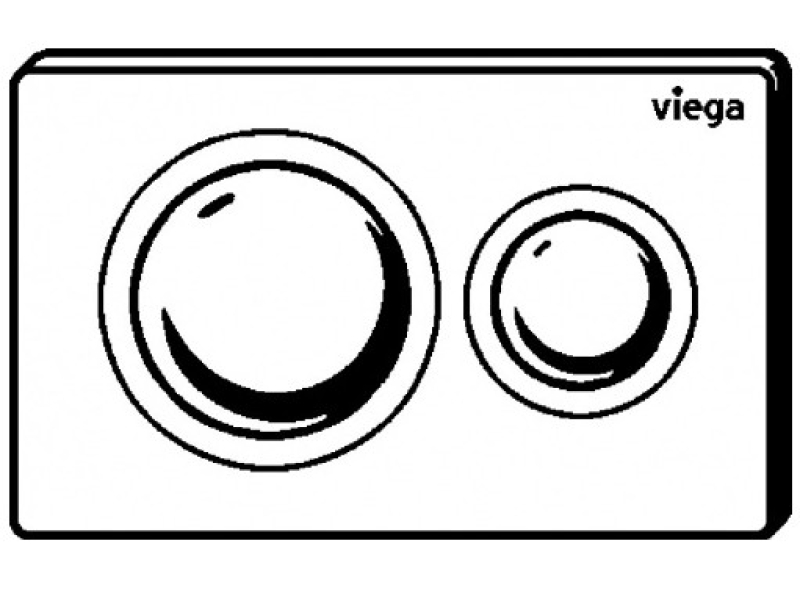 Купить 796389 Prevista Панель смыва для унитазов Visign for Style 20, пластик, матовый черный, модель 8610.1