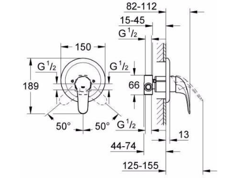 Купить Смеситель для душа Grohe Euroeco new 32742000