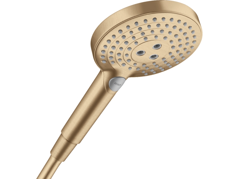 Купить Ручной душ Hansgrohe Raindance Select S 120 3jet 26530140, шлифованная бронза