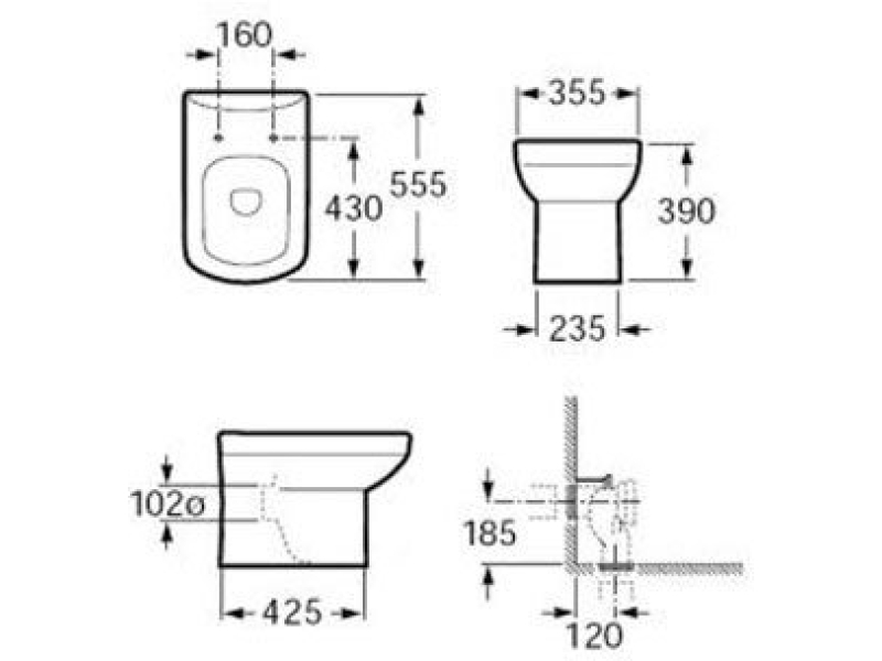 Купить Чаша Roca Dama Senso Compacto напольная 347517000